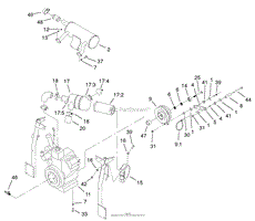 ENGINE, CLUTCH AND AIR CLEANER ASSEMBLY