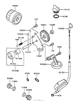 LUBRICATION EQUIPMENT ASSEMBLY KAWASAKI FD750D-AS03