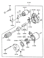 STARTER ASSEMBLY KAWASAKI FD750D-AS03