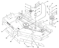 BELTS AND IDLER ARM ASSEMBLY