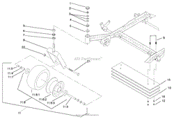 CASTER AND WHEEL ASSEMBLY