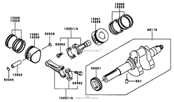 PISTON/CRANKSHAFT-KAWASAKI FD661D AS-03