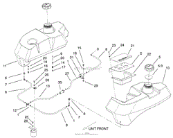 TANK AND FUEL LINES ASSEMBLY