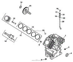 GROUP 2-CRANKCASE (CH26S 78511 KOHLER)