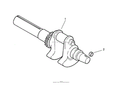 GROUP 1-CRANKSHAFT ASSEMBLY KOHLER CH20S-64670