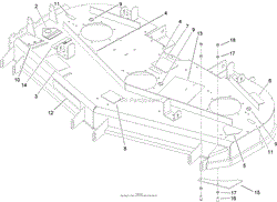 DECK DECAL ASSEMBLY NO. 107-1624