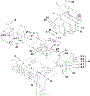 MUFFLER AND GUARD ASSEMBLY