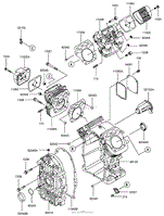 CYLINDER/CRANKCASE ASSEMBLY KAWASAKI FH721D-AS08