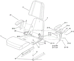 SEAT ASSEMBLY NO. 110-5737