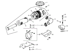 AIR INTAKE AND FILTRATION ASSEMBLY KOHLER CH745-0012