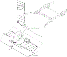 CASTOR AND WHEEL ASSEMBLY