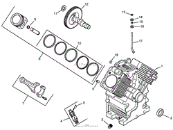 CRANKCASE ASSEMBLY KOHLER CH745-0012