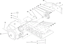 ENGINE AND CLUTCH ASSEMBLY