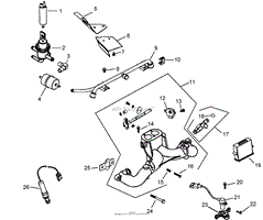 FUEL SYSTEM ASSEMBLY KOHLER CH745-0012