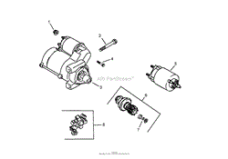 STARTING SYSTEM ASSEMBLY KOHLER CH745-0012