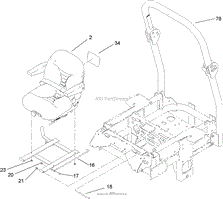 SEAT AND ROLL-OVER-PROTECTION-SYSTEM ASSEMBLY