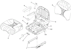 SUSPENSION SEAT ASSEMBLY NO. 106-9988