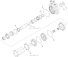 HYDRAULIC MOTOR ASSEMBLY NO. 112-8357 (CCW)