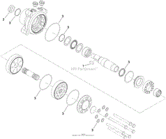 HYDRAULIC MOTOR ASSEMBLY NO. 112-8358 (CW)