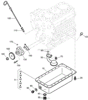 OIL PAN, OIL PUMP AND DIPSTICK ASSEMBLY