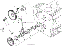 CAM SHAFT AND IDLE GEAR ASSEMBLY