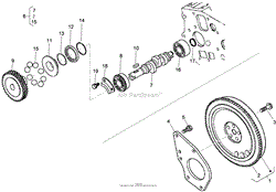 FLYWHEEL AND FUEL CAMSHAFT ASSEMBLY