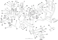 HYDRAULIC TANK, MOTOR AND PUMP ASSEMBLY