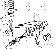 PISTON AND CRANKSHAFT ASSEMBLY