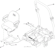 SEAT AND ROLL-OVER PROTECTION SYSTEM ASSEMBLY