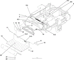 TRACTION FRAME AND FLOOR PAN ASSEMBLY