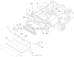 TRACTION FRAME AND FLOOR PAN ASSEMBLY