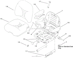 DELUXE SEAT ASSEMBLY NO. 110-0838