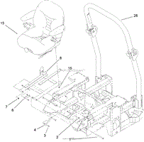 SEAT AND ROLL-OVER-PROTECTION-SYSTEM ASSEMBLY