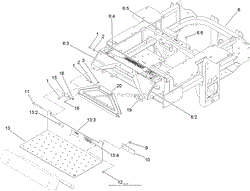 TRACTION FRAME AND FLOOR PAN ASSEMBLY