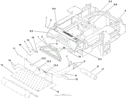 TRACTION FRAME AND FLOOR PAN ASSEMBLY