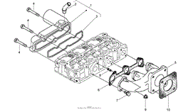 INLET AND EXHAUST MANIFOLD ASSEMBLY