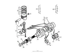 PISTON AND CRANKSHAFT ASSEMBLY