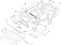 TRACTION FRAME AND FLOOR PAN ASSEMBLY