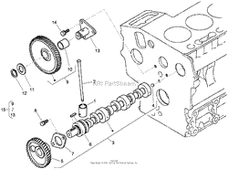 CAM SHAFT AND IDLE GEAR ASSEMBLY