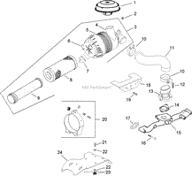 AIR INTAKE / FILTRATION ASSEMBLY KOHLER CH740 0075