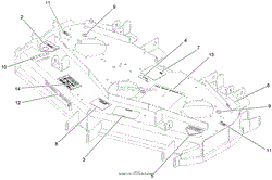 DECK DECAL ASSEMBLY NO. 107-1623