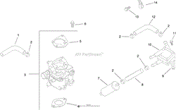 FUEL SYSTEM ASSEMBLY KOHLER CH740 0075