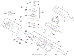 HEAD / VALVE / BREATHER ASSEMBLY KOHLER CH740 0075