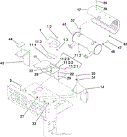 MUFFLER AND GUARD ASSEMBLY