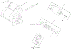 STARTING SYSTEM ASSEMBLY KOHLER CH740 0075