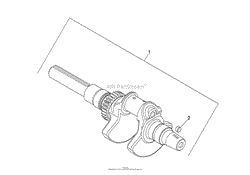 CRANKSHAFT ASSEMBLY KOHLER CH740-3118