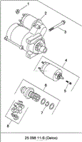 STARTING SYSTEM ASSEMBLY KOHLER CH740-3118