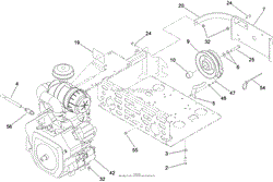 ENGINE AND CLUTCH ASSEMBLY