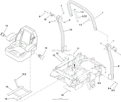 ROLL-OVER PROTECTION SYSTEM ASSEMBLY NO. 117-3879