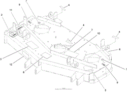 DECK DECAL ASSEMBLY NO. 107-1666